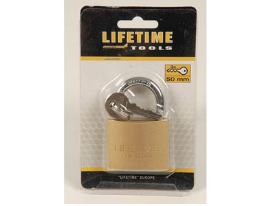 LifeTime Tools Riippulukko, 50mm, 3 avainta